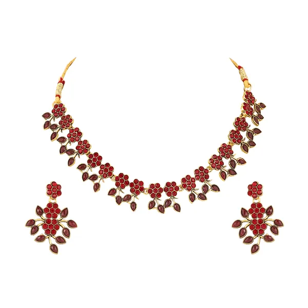 Bhagya_Lakshmi_Gold_Plated_Red_AD_Stone_Floral_Necklace_Set_for_Women_&_Girls_|_Traditional_Wedding_&_Party_Wear_Jewellery_with_Earrings