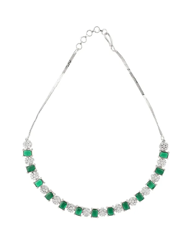 Green_Silver-Plated_Green_Stone_AD_Necklace_Set_|_Elegant_Party_&_Festive_Wear_Jewelry