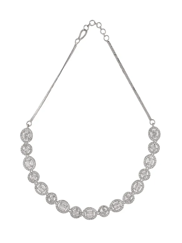 Silver_Alloy_Elegant_Necklace_Set_For_Women