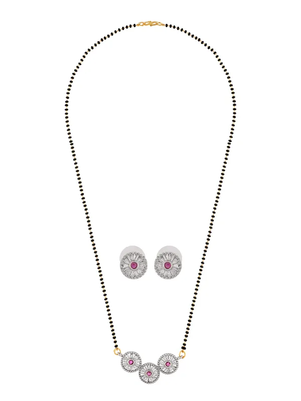 Three-Pendant_Mangalsutra_Set_with_Pink_CZ_Stones_|_Jewelry_for_Women