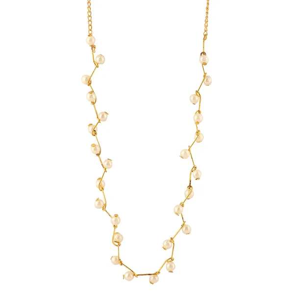 White_Alloy_Elegant_Necklace_For_Women