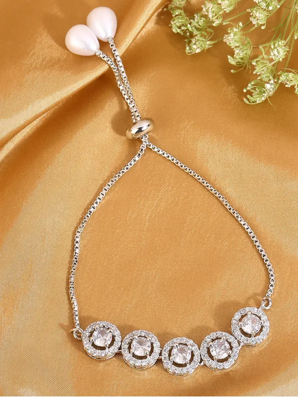 White_Bangle_Bracelet_Elegant_For_Women