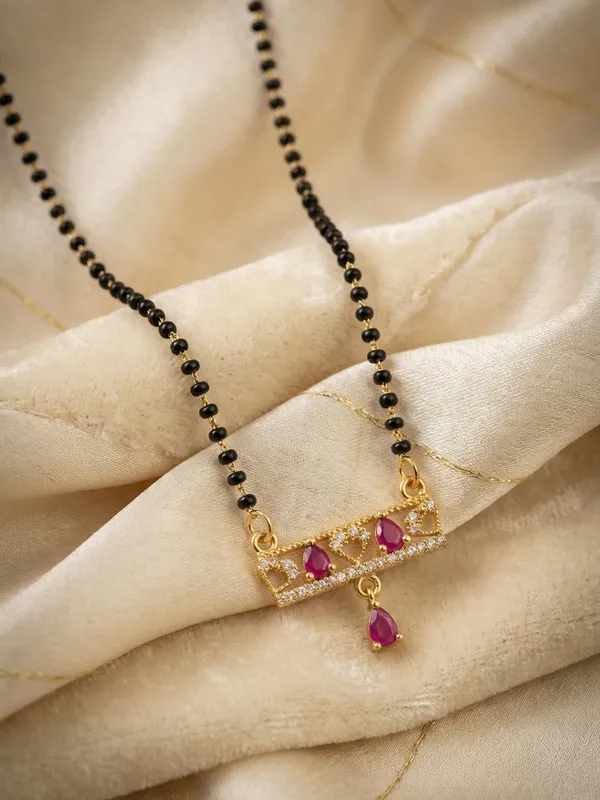 Elegant_Gold-Plated_Mangalsutra_with_Ruby-Coloured_AD_Stones