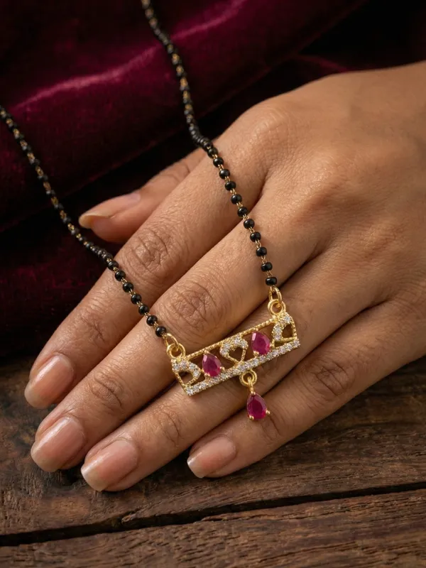 Elegant_Gold-Plated_Mangalsutra_with_Ruby-Coloured_AD_Stones