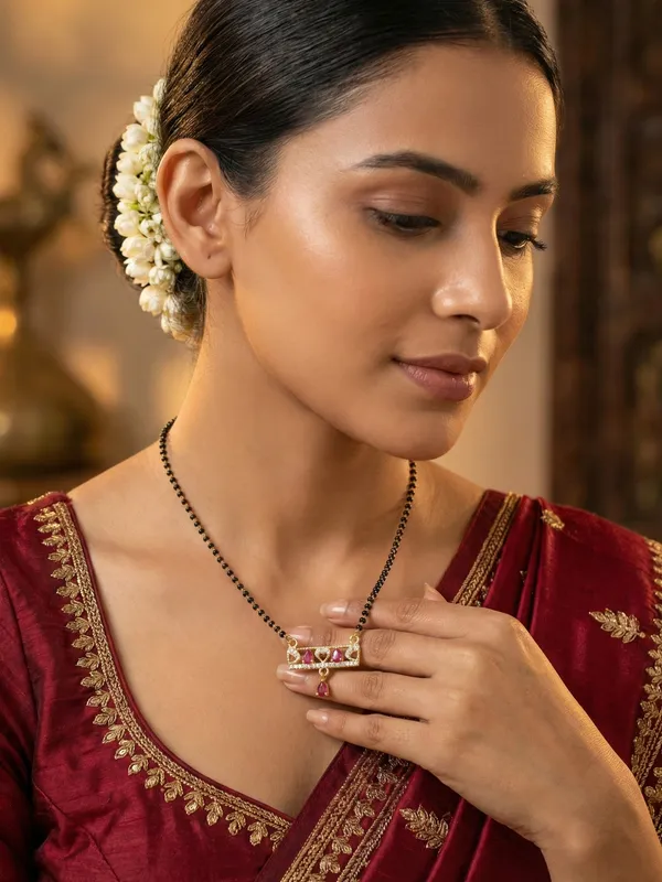 Elegant_Gold-Plated_Mangalsutra_with_Ruby-Coloured_AD_Stones