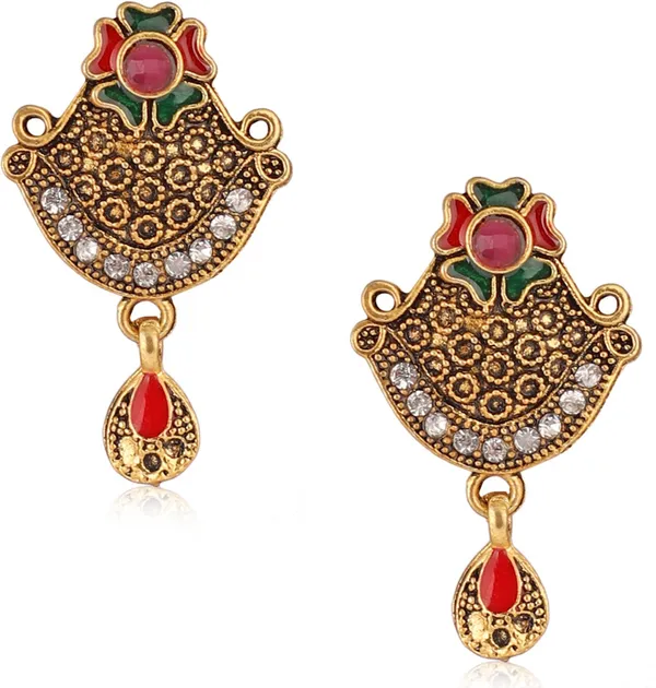 Multicolor_Elegant_Mangalsutra_&_Earring_Set_For_Women