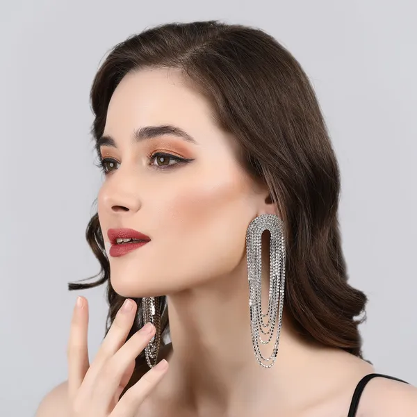 Silver_Elegant_Earring_Set_For_Women