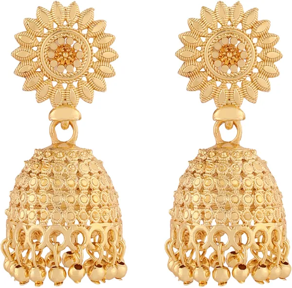 Gold_Elegant_Jhumki_Earring_For_Women