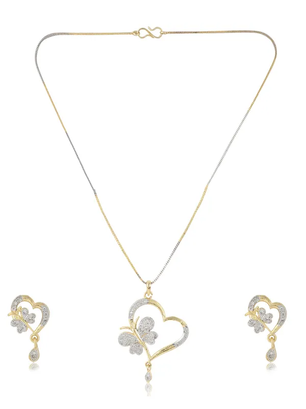 Gold_Elegant_Earring_&_Pendant_Set_For_Women