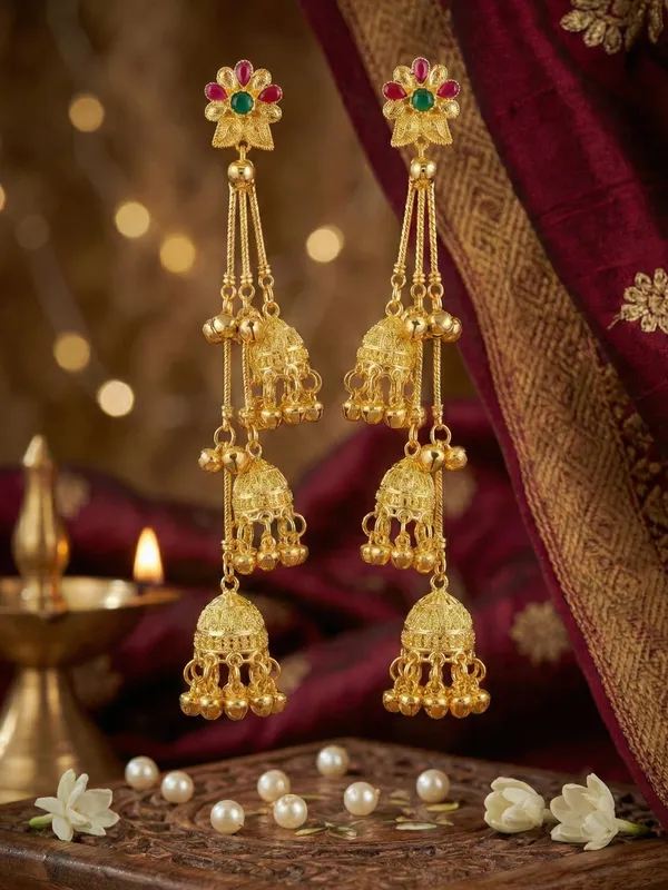 Kashmiri_Jhumki_Earring_For_Women_&_Girls_