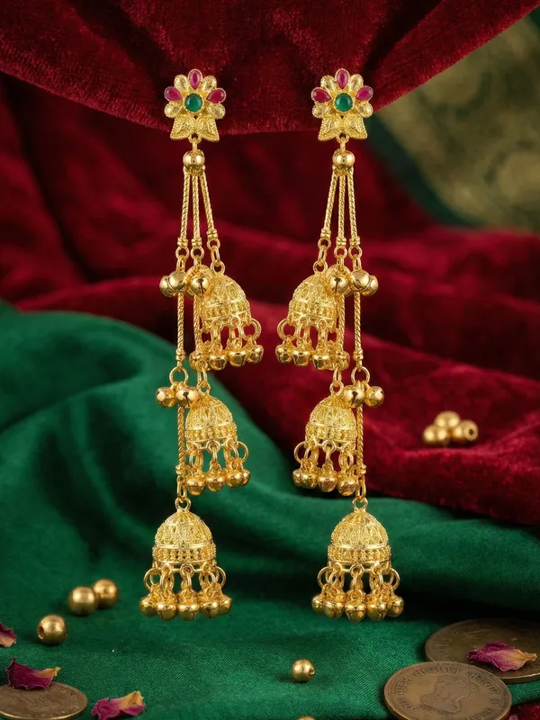 Kashmiri_Jhumki_Earring_For_Women_&_Girls_