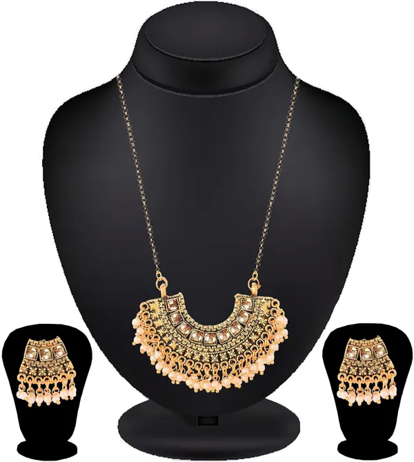 Multicolor_Elegant_Mangalsutra_&_Earring_Set_For_Women