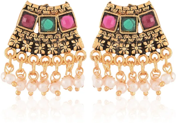 Multicolor_Elegant_Mangalsutra_&_Earring_Set_For_Women