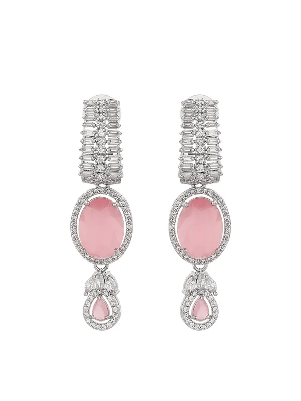 Pink_Alloy_Elegant_Earrings_For_Women