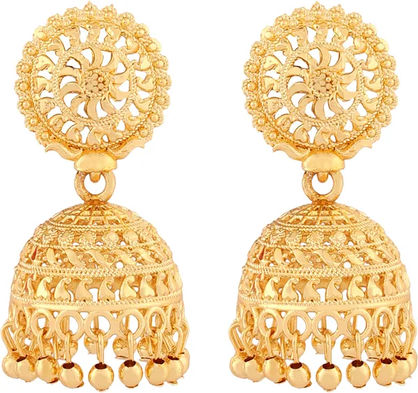 Gold_Elegant_Jhumki_Earring_For_Women