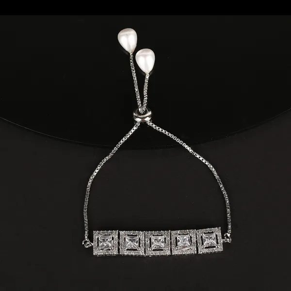 White_Bangle_Bracelet_Elegant_For_Women