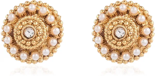 Gold_Elegant_Mangalsutra_&_Earring_Set_For_Women