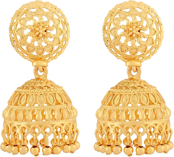 Gold_Elegant_Jhumki_Earring_For_Women
