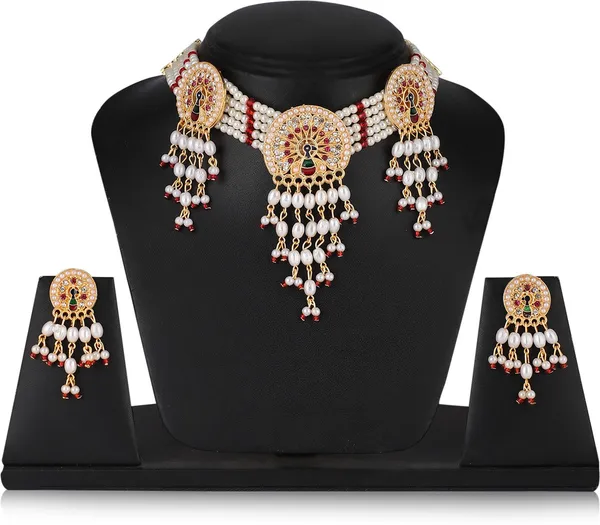 Multicolor_Elegant_Earring_&_Necklace_Set_For_Women
