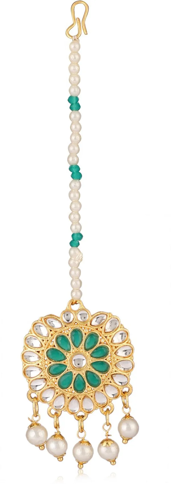 Multicolor_Elegant_Necklace,_Earring_&_Maang_Tikka_Set_For_Women