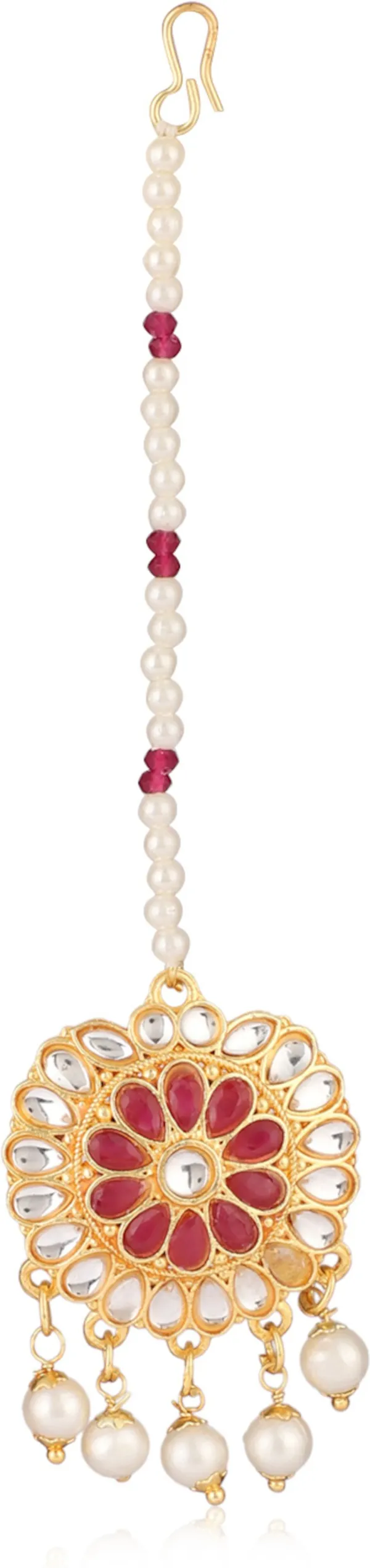 Multicolor_Elegant_Necklace,_Earring_&_Maang_Tikka_Set_For_Women