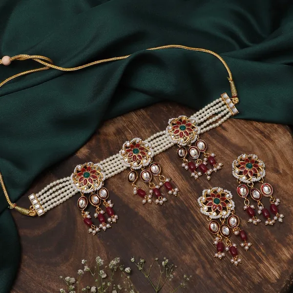 Multicolor_Elegant_Earring_&_Necklace_Set_For_Women