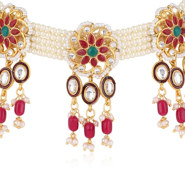 Multicolor_Elegant_Earring_&_Necklace_Set_For_Women