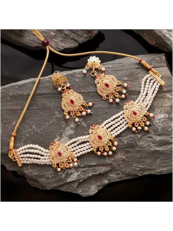 Multicolor_Elegant_Earring_&_Necklace_Set_For_Women