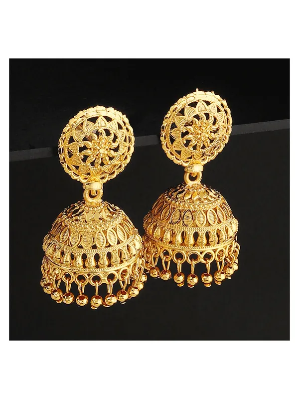 Gold_Elegant_Jhumki_Earring_For_Women