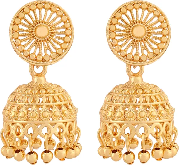 Gold_Elegant_Jhumki_Earring_For_Women