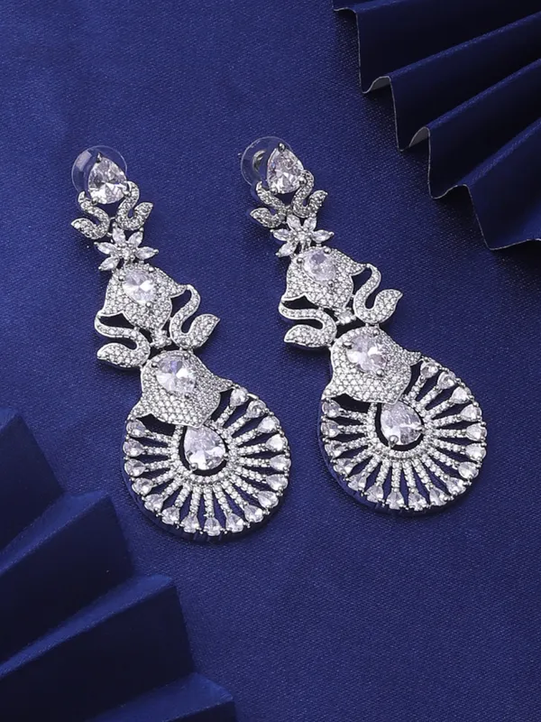 Silver_Alloy_Elegant_Earrings_For_Women
