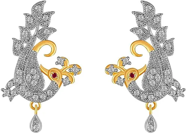Pink_&_White_Elegant_Mangalsutra_&_Earring_Set_For_Women