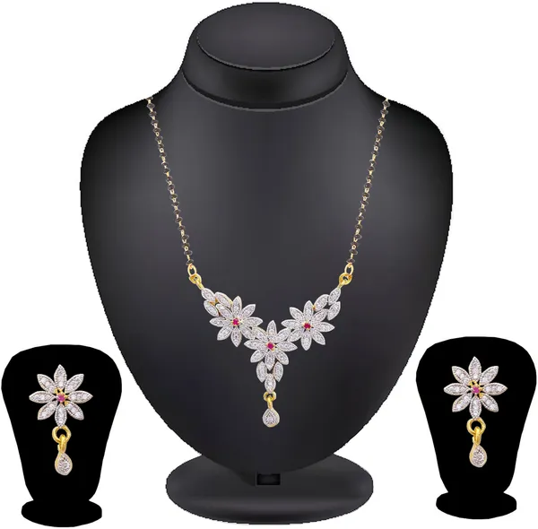 Multicolor_Elegant_Mangalsutra_&_Earring_Set_For_Women