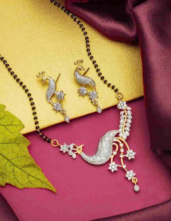 Multicolor_Elegant_Mangalsutra_&_Earring_Set_For_Women