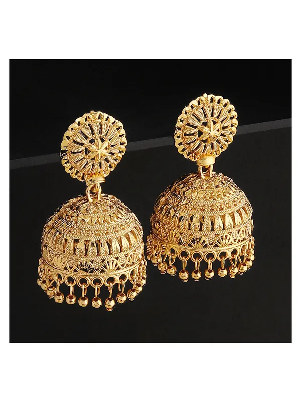 Gold_Elegant_Jhumki_Earring_For_Women