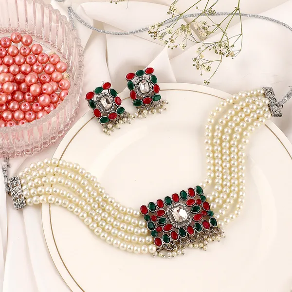 Multicolor_Elegant_Earring_&_Necklace_Set_For_Women_(_Pack_of_3_)