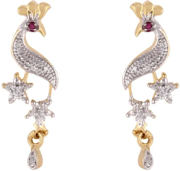 White_Elegant_Mangalsutra_&_Earring_Set_For_Women