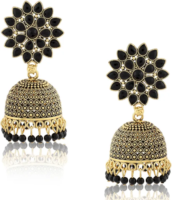 Black_Elegant_Jhumki_Earring_For_Women
