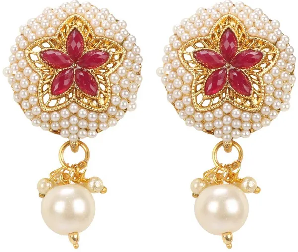 White_Elegant_Earring_&_Necklace_Set_For_Women