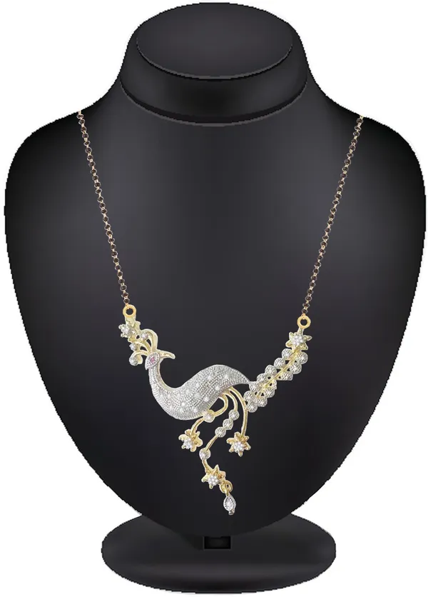 Silver_Elegant_Mangalsutra,_Pendant_&_Earring_Set_For_Women