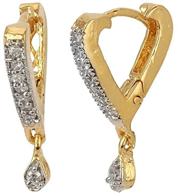 White_Alloy_Earring_Set_For_Women