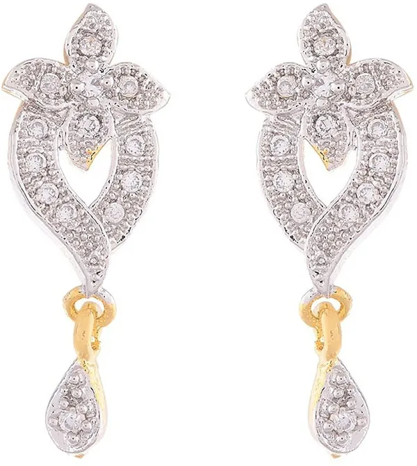 White_Elegant_Mangalsutra_&_Earring_Set_For_Women