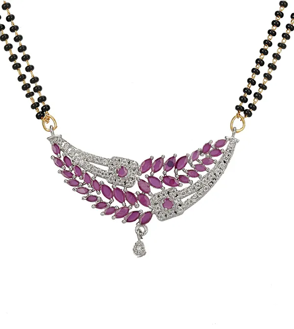 Multicolor_Elegant_Mangalsutra_&_Earring_Set_For_Women