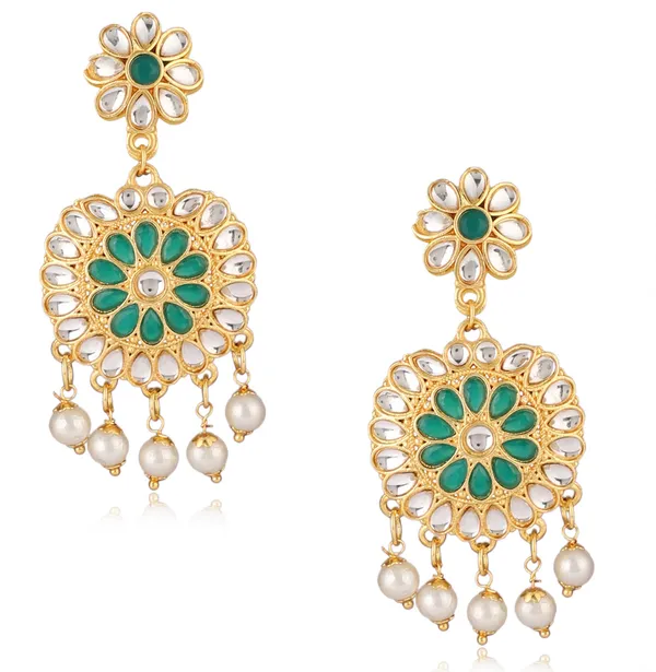 Green_Elegant_Necklace,_Earring_&_Maang_Tikka_Set_For_Women