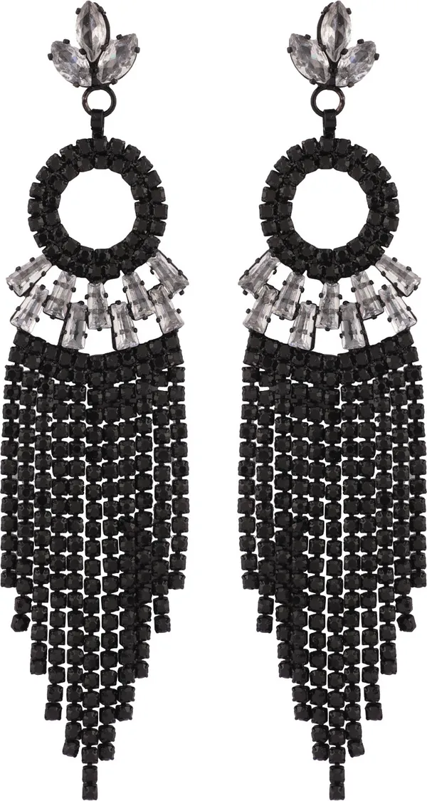Black_Elegant_Earring_Set_For_Women