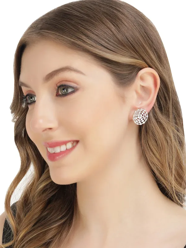 White_Elegant_Earring_Set_For_Women