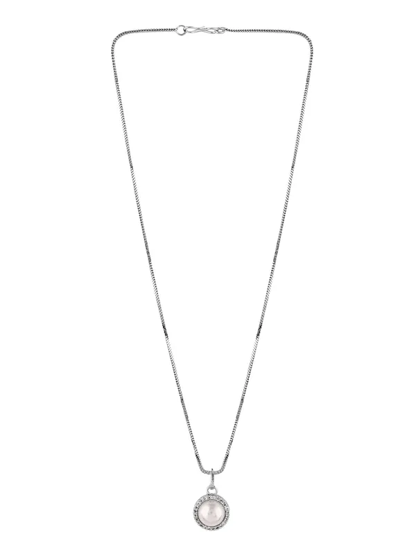 White_Elegant_Earring_&_Pendant_Set_For_Women