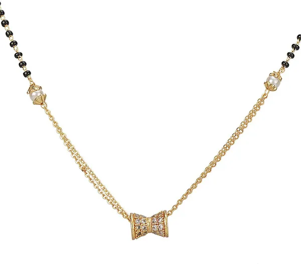 Gold_&_White_&_Black_Elegant_Mangalsutra_For_Women