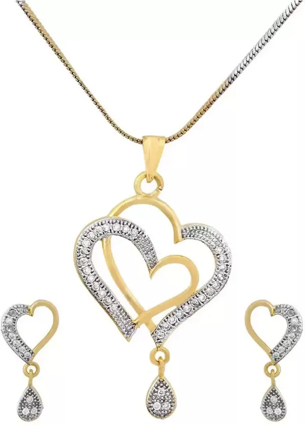 White_Elegant_Necklace,_Mangalsutra_&_Earring_Set_For_Women