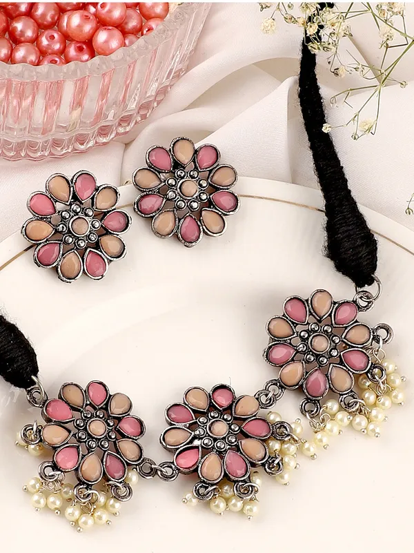 Multicolor_Elegant_Earring_&_Necklace_Set_For_Women